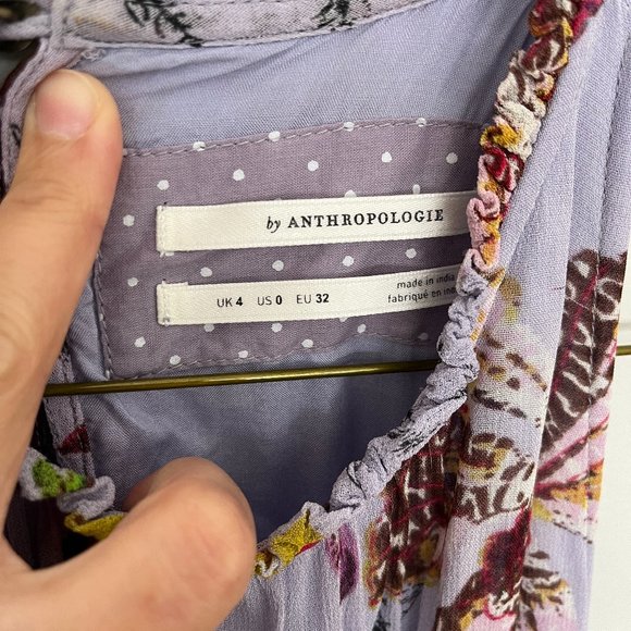 Gorgeous Anthropologie Summer Dress Sz 0 - Picture 3 of 4